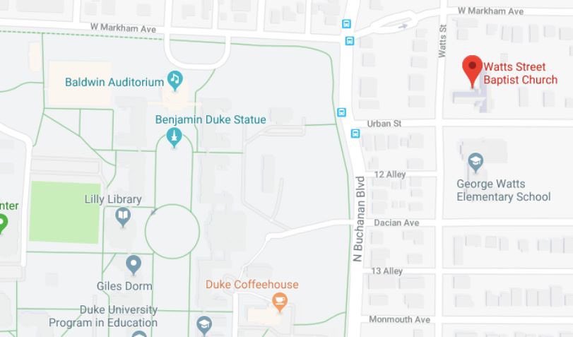 CbsfDuke's tweet photo. Join us tomorrow (Sunday) for the 11am worship service at Watts Street Baptist Church!

We'll gather in front of the church at 10:45pm before heading in! https://t.co/oVxscaprop