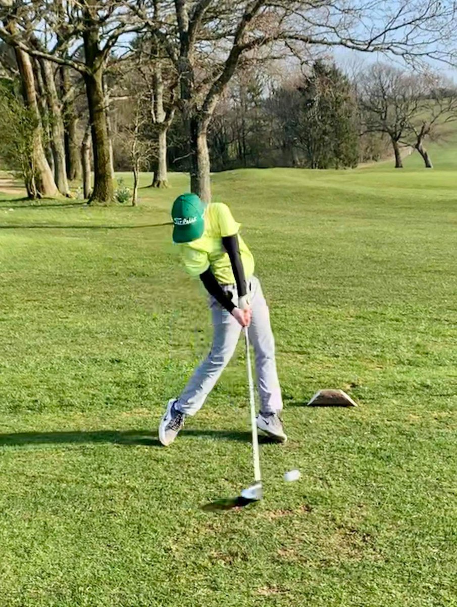 WorleburyJ's tweet photo. It's all about the smash factor! Practice round at @TALLPINESGOLF for Olly and Troy prior to the under 14s championship. Thanks to Worlebury junior organiser Craig Young for coaching them round a tricky course. #learnthecourse https://t.co/ybaE2fWSIL