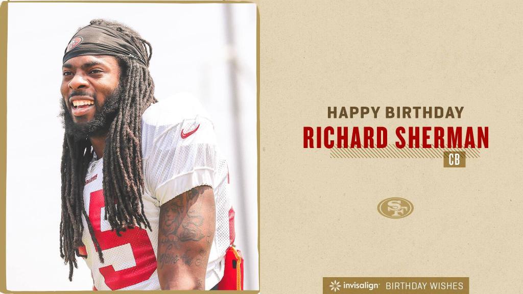 Join us in wishing Richard Sherman a happy birthday!  