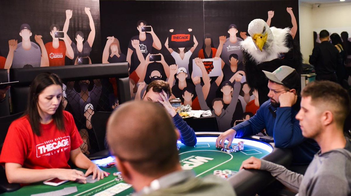 ACR_POKER's tweet photo. Get to the Cage Live Stream now! If we get to 1,000 viewers we will raffle a full $8,000 Cage Live Package amongst the viewers! https://t.co/ZZKHpUphaG https://t.co/AIU9vs4DIp