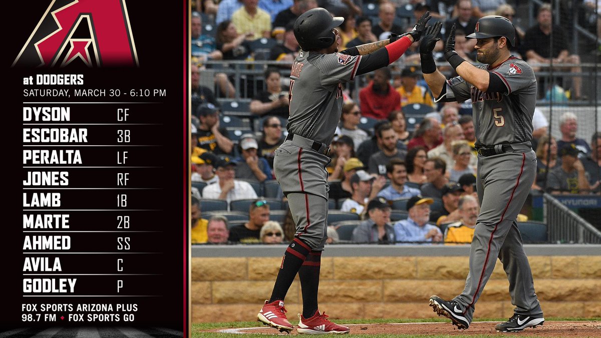 Dbacks's tweet photo. Going for that first win streak of the season.

Preview: https://t.co/l7LZtGIYkw https://t.co/St70awBKw9