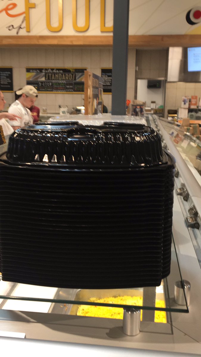 digitalbacon's tweet photo. @WholeFoods same on you! Replaced paper plates for plastic! https://t.co/uZPgutLNDh