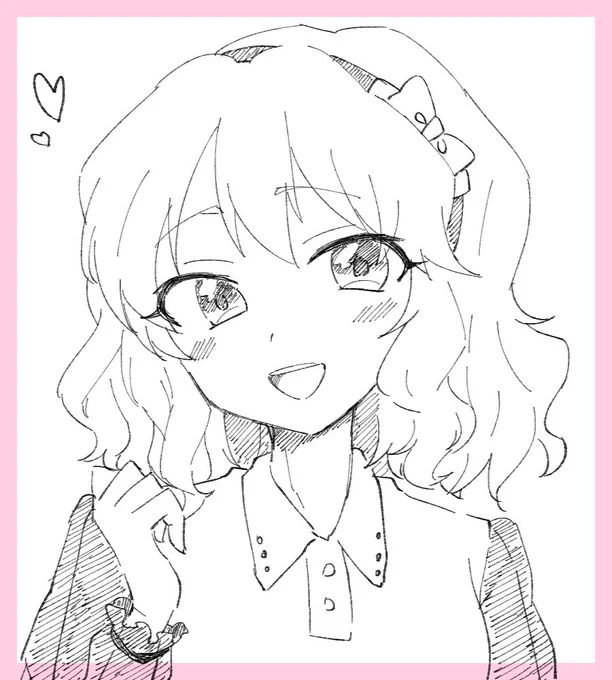 #リプ来たアイマスキャラの顔だけ描く
櫻井桃華 