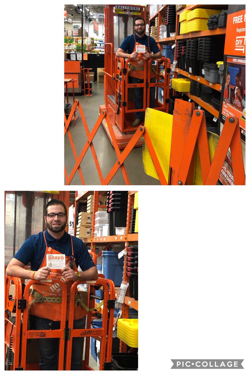 Thank you Eli for wearing your Safety Belt and using barricades! You Rock!! #6514HomeDepot #WhyIWorkSafe