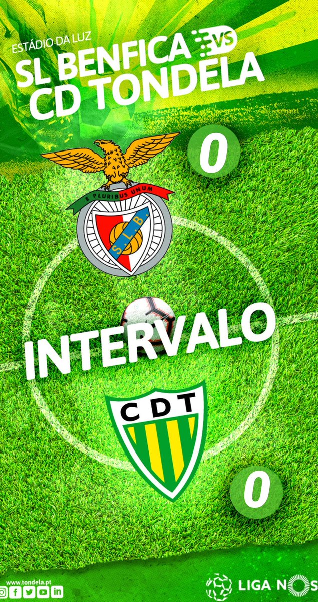 CDTondela1933's tweet photo. Intervalo na Luz ⌛
#SLBxCDT #juntos #SEMPRETONDELA https://t.co/JCpmkWU1C6