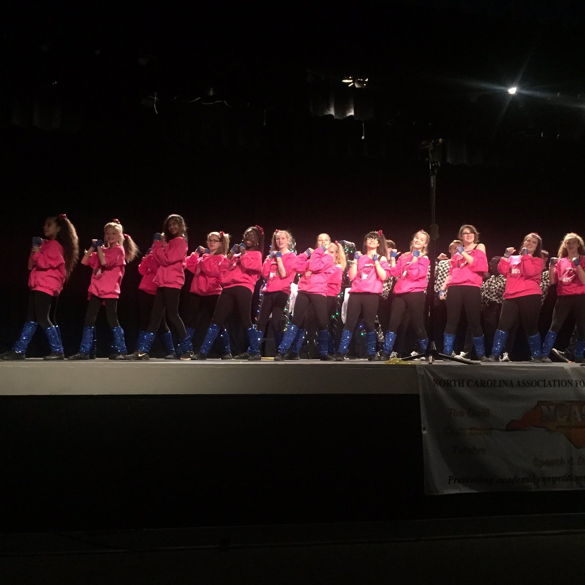 Randolph MS is now on stage at today’s West Regional Competition #ncshowchoir