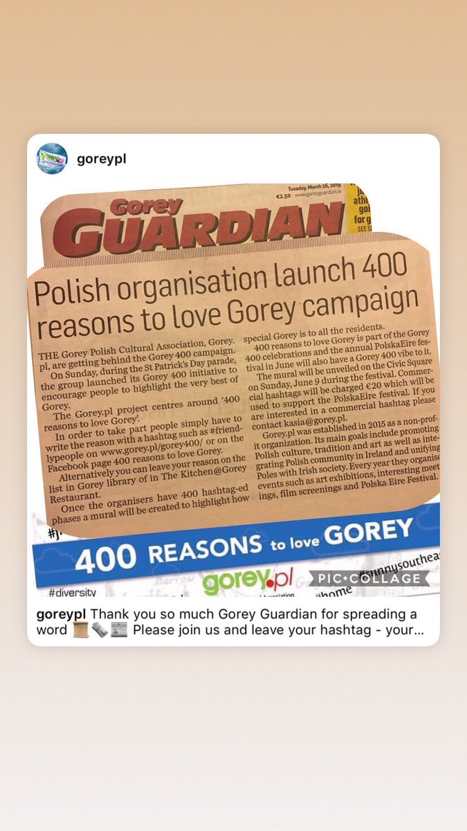 For #Gorey400 <a href="/GoreyPl/">Gorey pl</a> are running a campaign; 400 reasons to love Gorey! 🤗 hashtag your reasons below #nature #beaches #people #community #home 💛