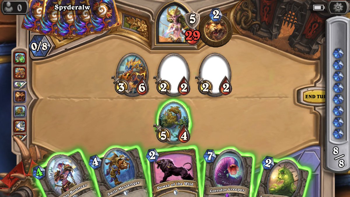 TheUglyPugly's tweet photo. I just played a match where this #Druid just #summoned #treants and they appeared blank. I never saw this before but I thought I share it with you guys #hearthstone https://t.co/3NOSMnFGFT