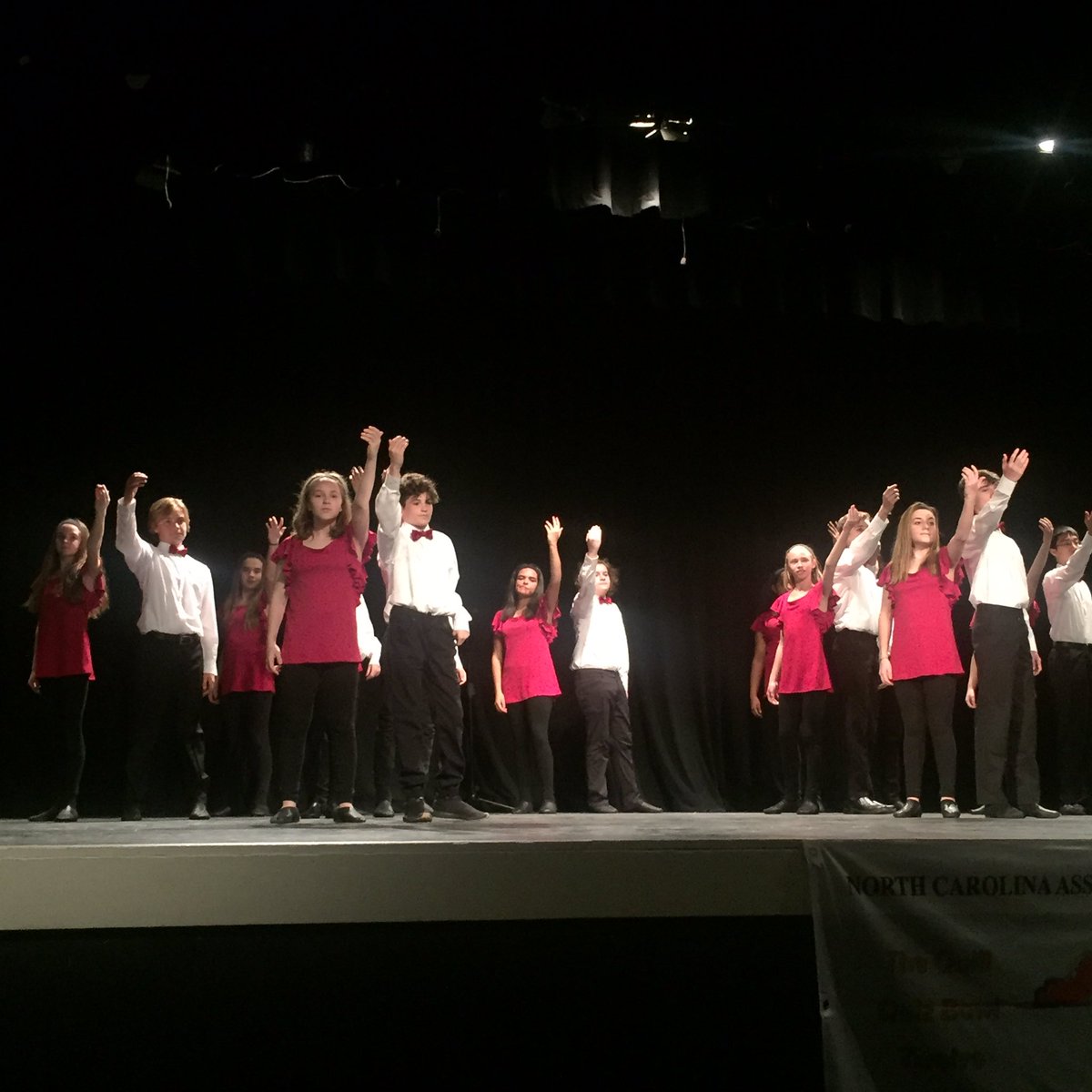 The final group competing at the West Region Competition today is Mount Mourne MS #ncshowchoir