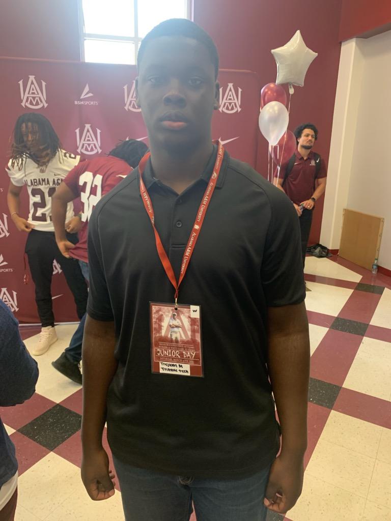 ATLASTeam3's tweet photo. Great Junior Day Visit for @TrejianMorgan to @aamufb &amp; @aamuedu! Great School, Great Coaches &amp; Great Tradition! @AAMUATHLETICS @AAMUBulldogs @Coach_Poke @Jaymai18 @CarrCoach @CoachDT12 @ChrisShelling2 @TTHSBulldogs @TTBulldogs @LoneStarHSFB @CoachConnaught1 @DFWTxProspects #DIFB https://t.co/x1ndQQAZgg