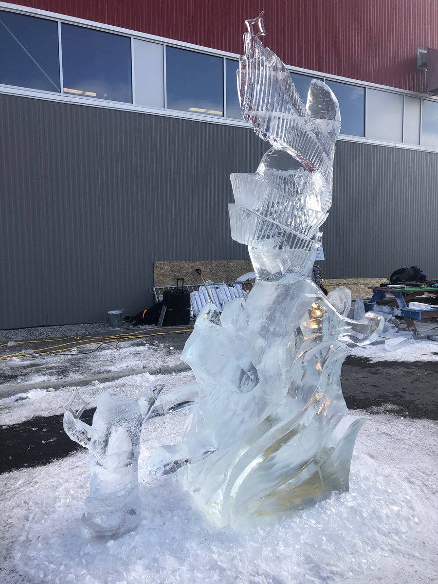 #LJJ2019 opens at noon today in #Yellowknife. Amazing works of ice art are on display at #DeBeersInspiredIce. Be sure to come by between 1-3 pm today to vote for your favourite and have a free hot chocolate.