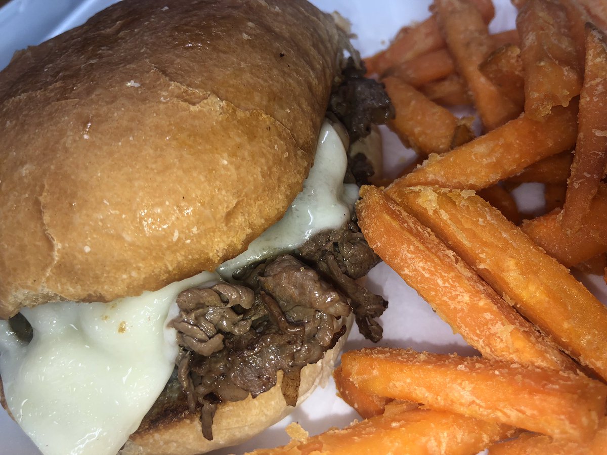SamzEats's tweet photo. Our first customers of the day stopped in for our famous thin sliced ribeye sandwich, a variety of fries and of course our delicious ice cream! 😋 #OpeningDay #Yum 😍 https://t.co/3pOpQVUMG2