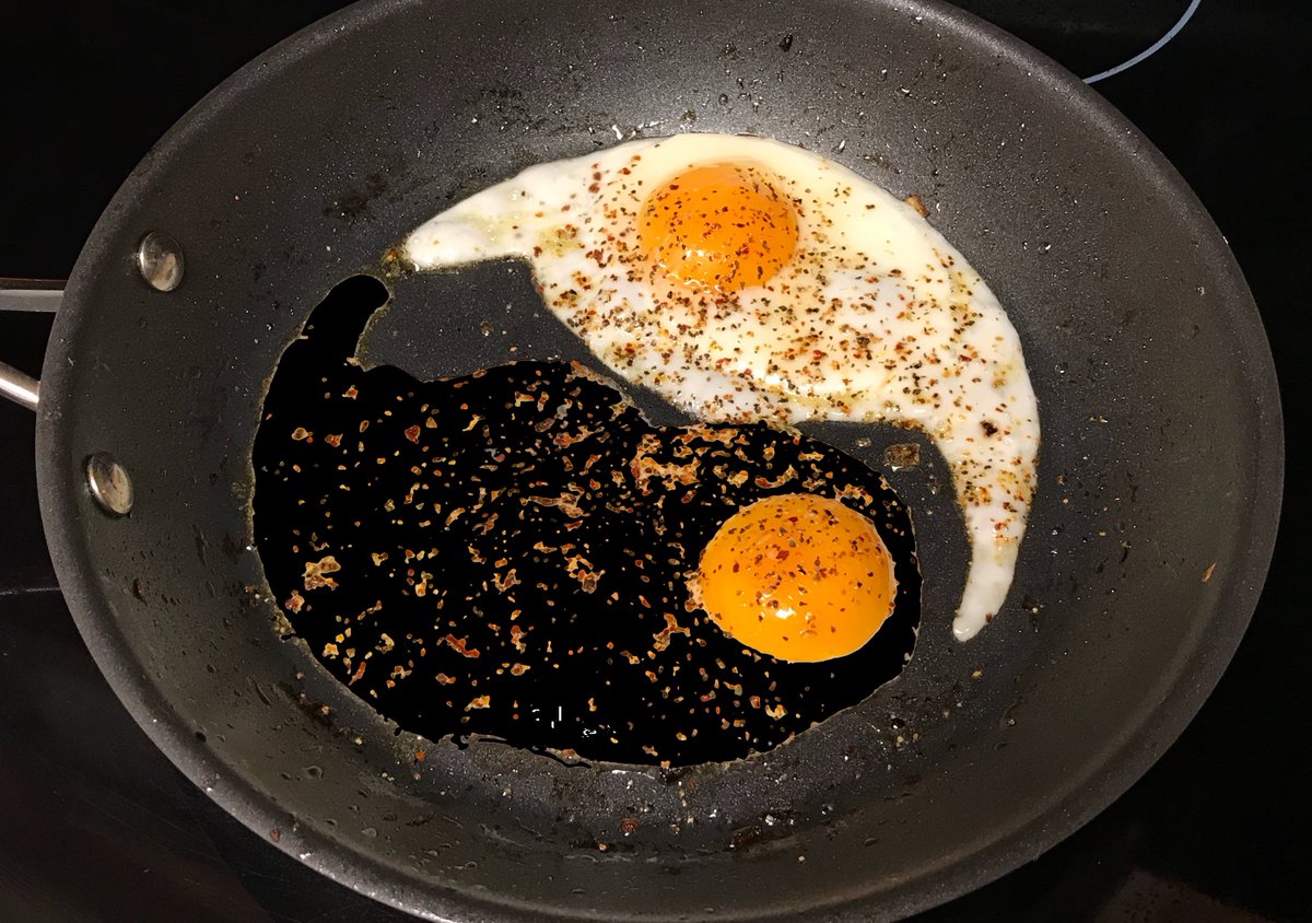 chuckrector's tweet image. I got eggs out the yin-yang this morning.