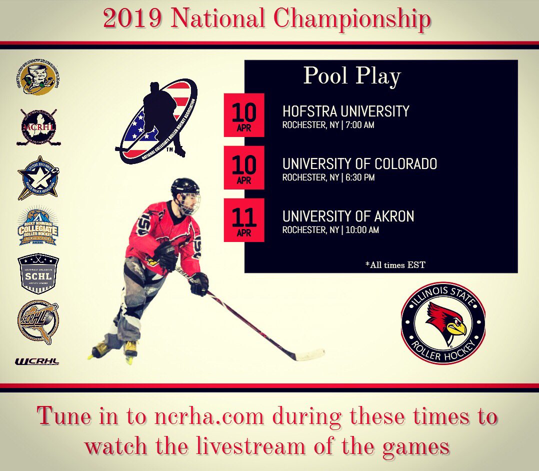 Our Nationals journey in Rochester, NY begins April 10th! Here's our schedule for pool play which kicks off in 11 days.