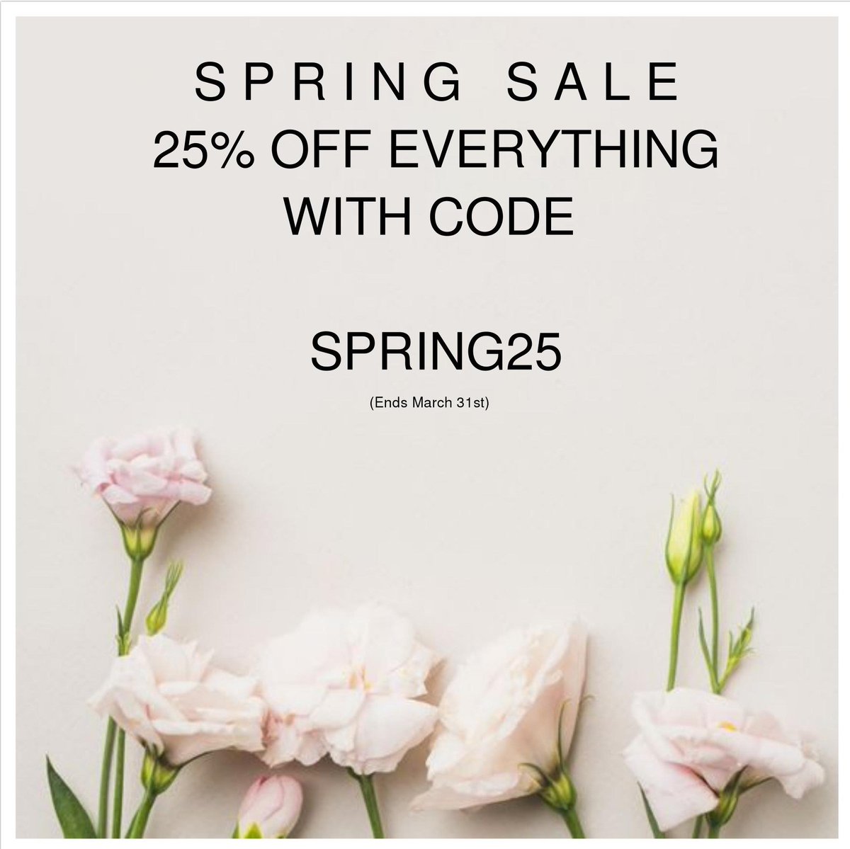 Spring Sale ends tomorrow! FREE shipping plus 25% off everything with code SPRING25 
#Candles #vegan #ecofriendly #madeincanada #SpringSale #milaroseboutique