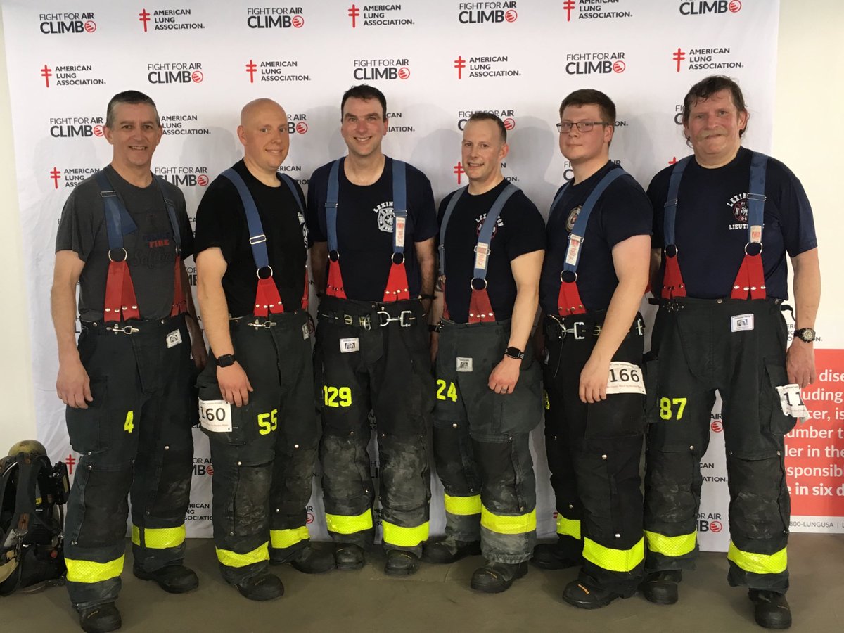 Excellent work by Local 1491’s  #fightforairclimb team. They climbed 41 floors at 1 Boston Place wearing over 70lbs of gear to raise money for @lungassociation #lexingtonma
