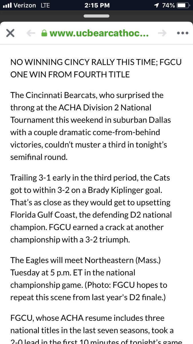 Congrats to our former captain and Liberty All Star Jimmy Bursinger and his Bearcats on great season