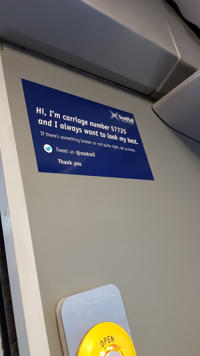 amysinder's tweet photo. @ScotRail So Scotrail, how do you number your carriages? Because if you have 57,725 carriages why do I always have to be squashed half to hell going to/from Edinburgh? #noneed https://t.co/cGzy4t8Bya