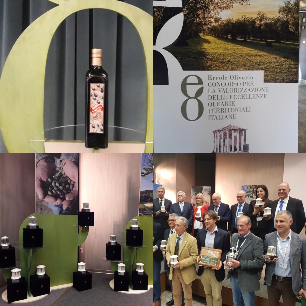 OlioTorchia's tweet photo. 30 marzo, Ercole Olivario 2019: per noi una grande soddisfazione: #primo #premio categoria olio #evo #fruttato #medio! #oleificiotorchia
#ercoleolivario19 #185oli #17regioni #eccellenzeolearieterritoriali #italiane https://t.co/ri5Xh5T6Tc
