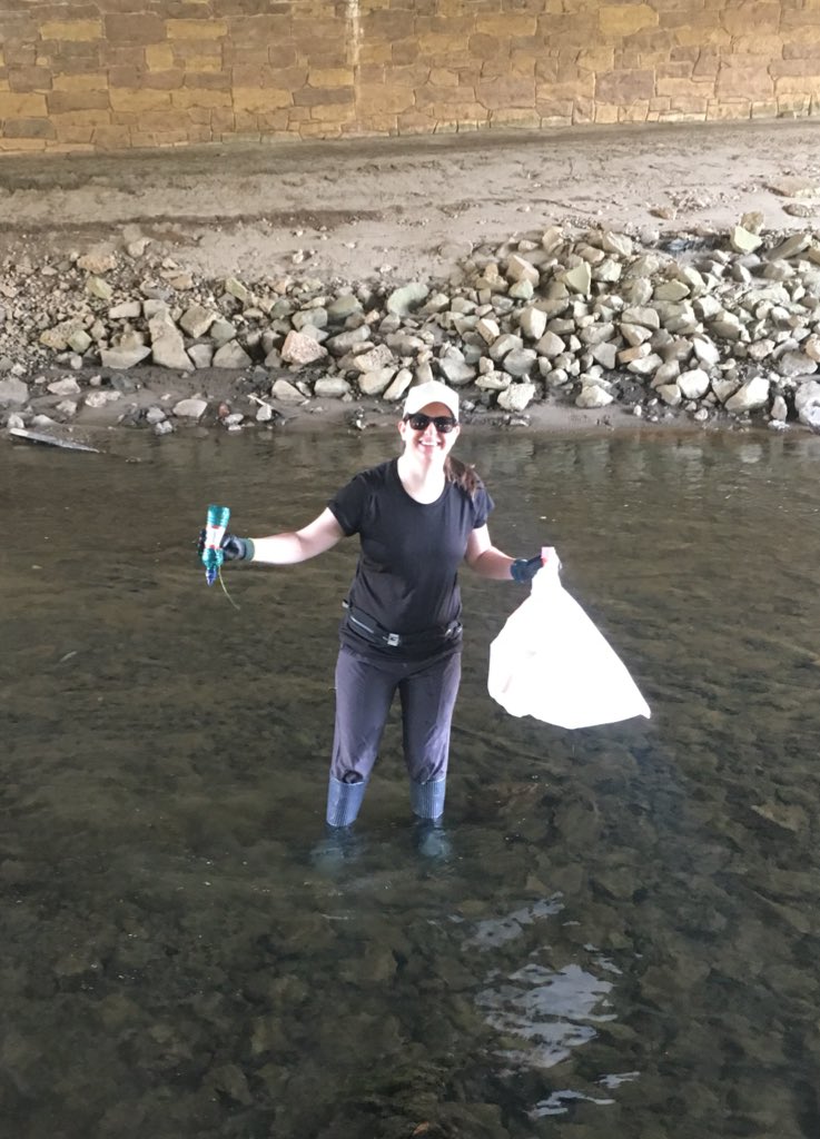 The CarolinaEarpers had an awesome day today helping with the Big Stream Clean Up in Charlotte. It was a beautiful day and we had lots of fun (and got some good exercise)! #FlatBernie also may have helped out a little. #EarpYourCommunity @earpitforward #PoochedTheSeries