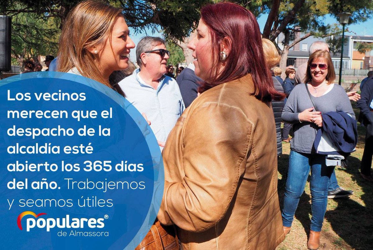 PP_Almassora's tweet photo. 🗣 @mariatorm: "Los vecinos merecen que el 'Dia del Veí' sea los 365 días del año. El despacho de la alcaldía no puede abrir solo los martes". 

🔗Enlace: https://t.co/QP36xg3Dtv https://t.co/jwlYzEsjSV