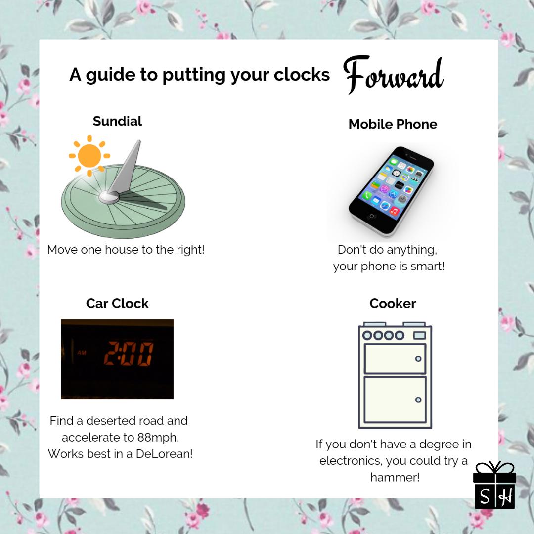 StoneHallGifts's tweet photo. #ClocksGoForward #ClocksForward https://t.co/fyd93Rlbln