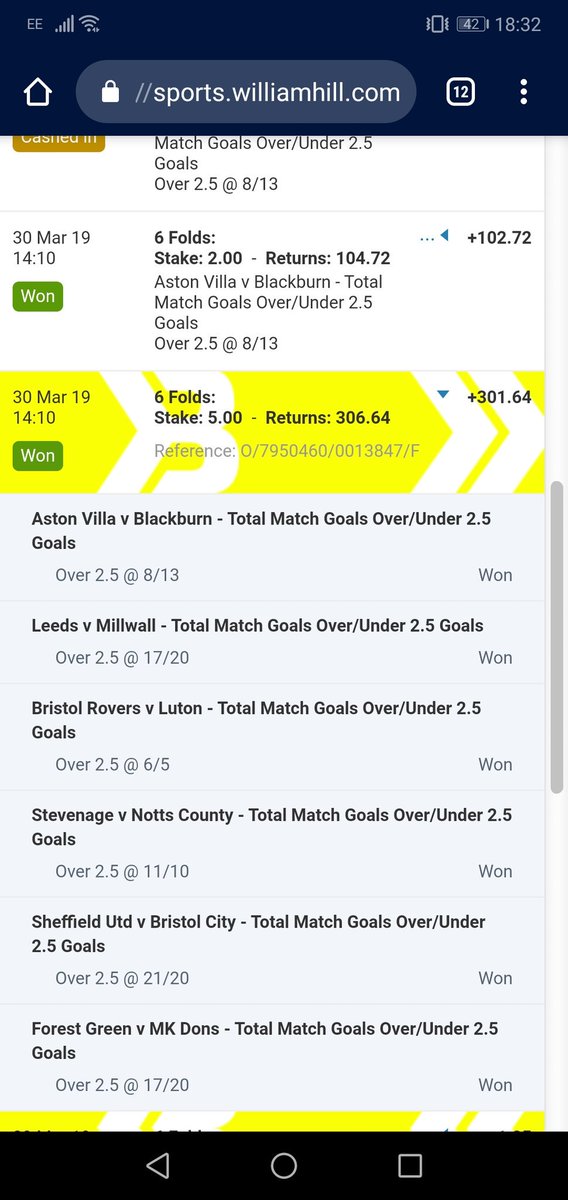 p_gall1984's tweet image. #WinnerWinnerChickenDinner @Bet_Share @FootyAccums @WilliamHill #saturdaywinner