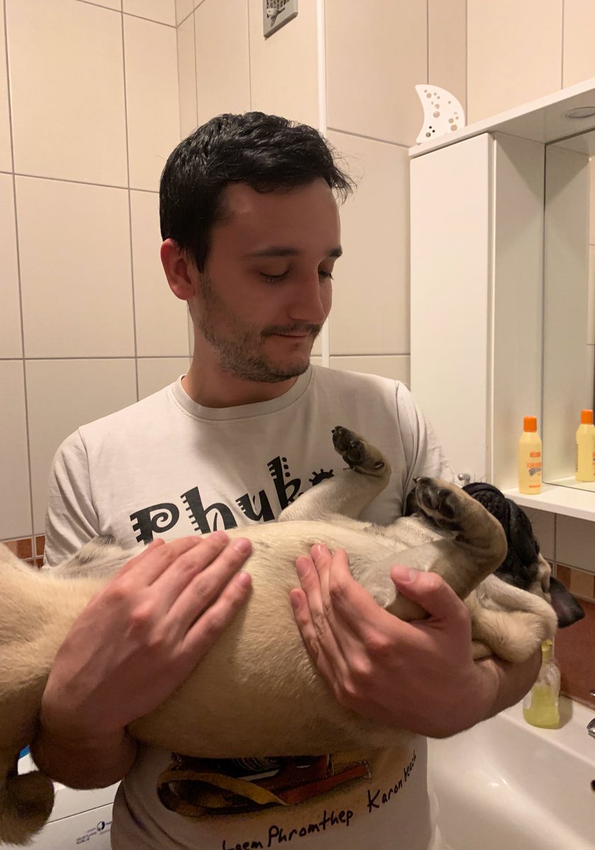 Just <a href="/TechToni/">Toni Anicic ♛</a> and Nicki the pug being silly :)