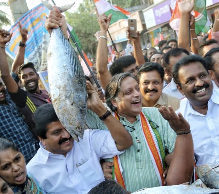 <a href="/ShashiTharoor/">Shashi Tharoor</a> Fishermen are unsung heroes of Kerala... Modi govt has waged a covert war against Fishermen for 5 years...

#ChangeIsComing  #CongressFor2019