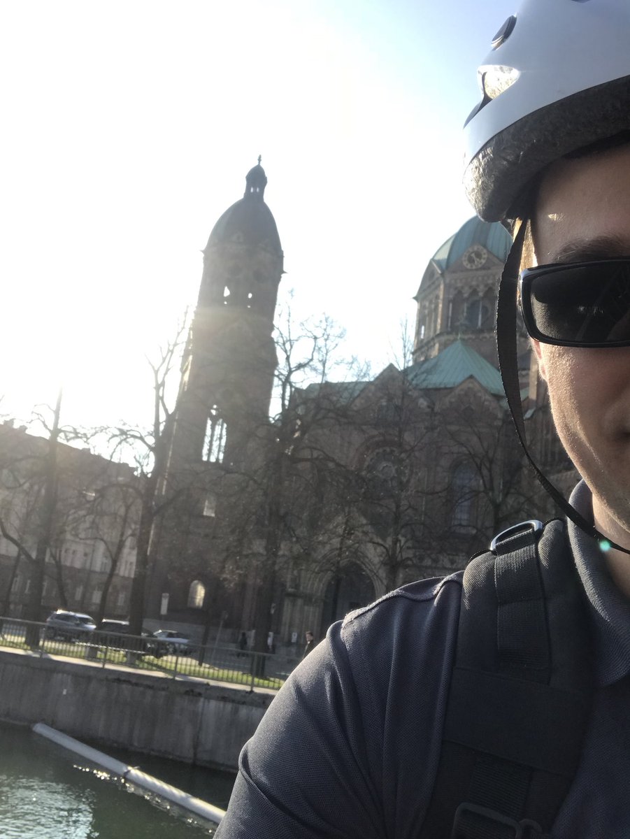 KeatsCam's tweet photo. Bike tour of Munich today. #EuroTrip @SABCatholic https://t.co/6Ke5StMnUM