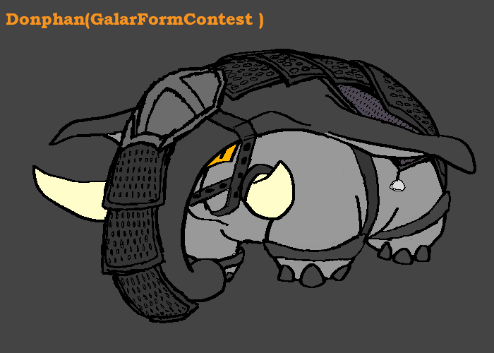 Aligaoopas's tweet photo. Hey my participation my participation for the contest, a little Donphan inspired by the Celtic warriors always type Ground @PokeMigawari #GalarFormContest https://t.co/gDYr4GwS7l