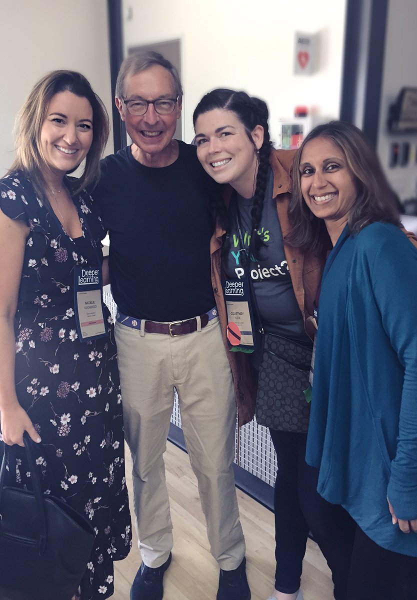natabasso's tweet photo. I was blown away by the amount of people I met at #DeeperLearning2019 who weren’t “teachers.” I met innovators, connectors, change-makers, liberators, but most importantly learners with an “Apollo 11 Mindset” @dintersmith https://t.co/DQFDjx13Nx