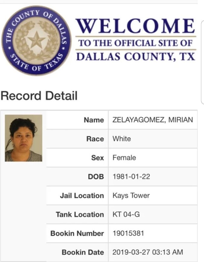 Mirian Zelaya (Lady Frijoles) arrested for assault in Dallas (illegal alien)