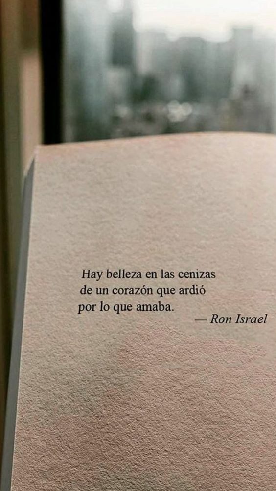 EsPoesía on X: Hay belleza en las cenizas de un corazón que ardió por lo  que amaba. - Ron Israel #30Mar #FelizSábado #BuenSábado   / X