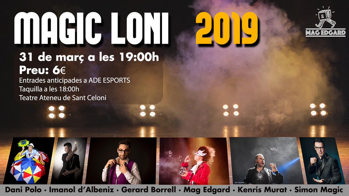 enrictarrago's tweet photo. Missatge secret per tota la gent del #baixmontseny a qui li agradi els espectacles de màgia. Demà a l'#ateneusantceloni tenim una oportunitat única a un preu inexplicable. #magicloni No us ho perdeu!!! https://t.co/EcldhGIfwM