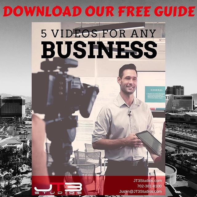 We’re making our “5 Videos for Any Business” Guide available FREE for #lasvegasbusiness Owners!
.
 #linkinbio
.
.
#vegasbusiness #vegas #lasvegas #vegassmallbusiness #vegaslocal #free ift.tt/2OAXteo