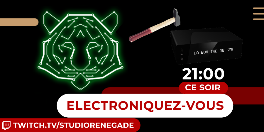 StdRenegade's tweet photo. Finalement, @Neliger a trouvé des tournevis pour ouvrir sa box #Numericable !
Qu'est-ce qu'il y a à l'intérieur ? Réponse tout de suite !

🔴 En live sur https://t.co/mLNOzcOQXA 

#Agenda #Twitch #BoxAdsl #BoxFibre #Fibre #Box @cyberfun69 https://t.co/tJn1ZY9eBK