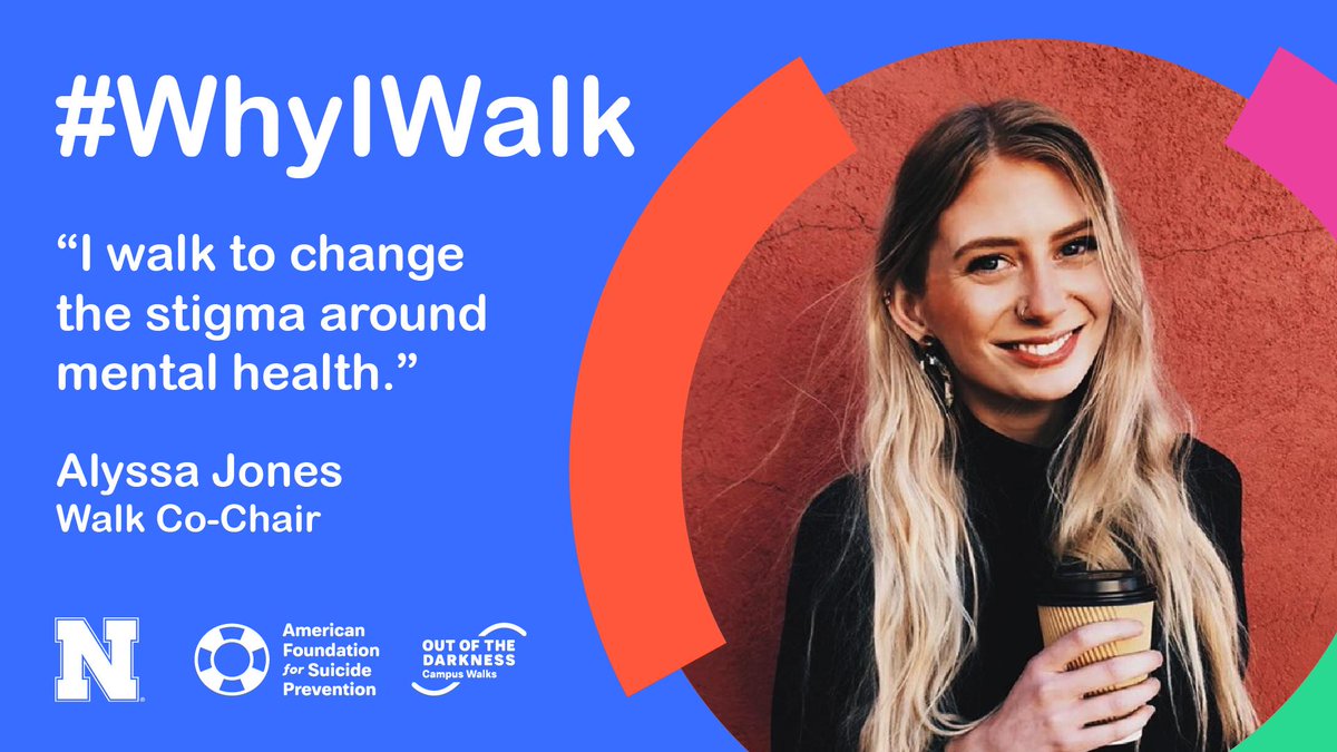 UNLootd's tweet photo. Meet @UNLPoliSci and @UNLCommDept junior @AlyssaJoness, our Walk Co-Chair. She shared her #WhyIWalk story to get ready for @UNLincoln OOTD on April 7th.

Register online or make a donation at https://t.co/ikFpKDhhhp! ✨ #HopeWalksHereUNL #mentalhealth #UNL @AFSPNebraska @unlcas https://t.co/r5svZJT1Jm