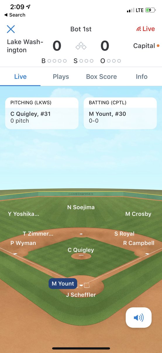 KimberlyJWyman's tweet photo. When you can't be 2 places at once at least there's GameChanger to watch Kangs Baseball. Parker in at 3rd to start in the LW vs Capital Game. Go Kangs!! #KangNation https://t.co/alOs00yIF2