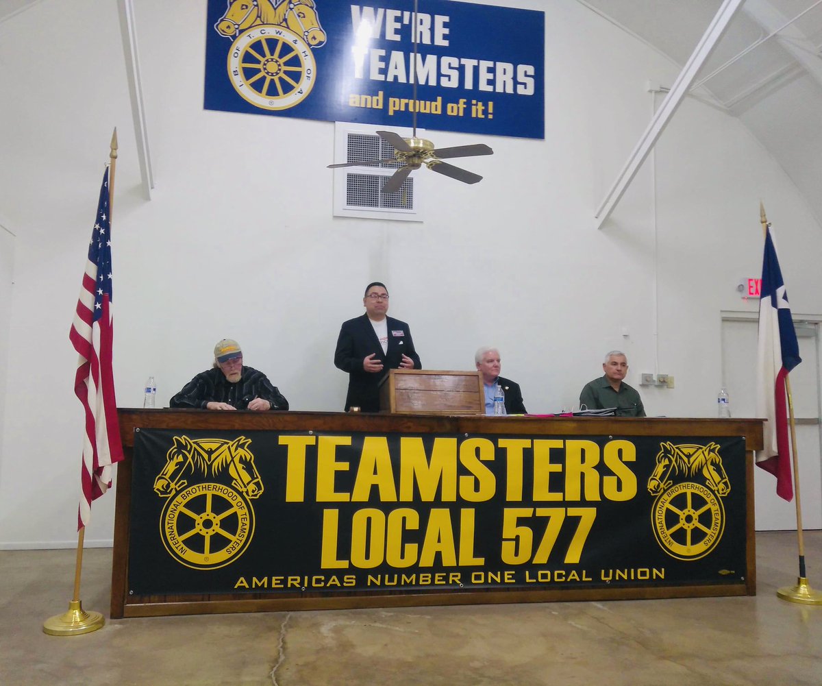 JohnforTexas31's tweet photo. Thank you Local Teamsters Union 577 for the opportunity to speak with you this morning! #LocalBrotherhood #Union https://t.co/T7h0lloYoa