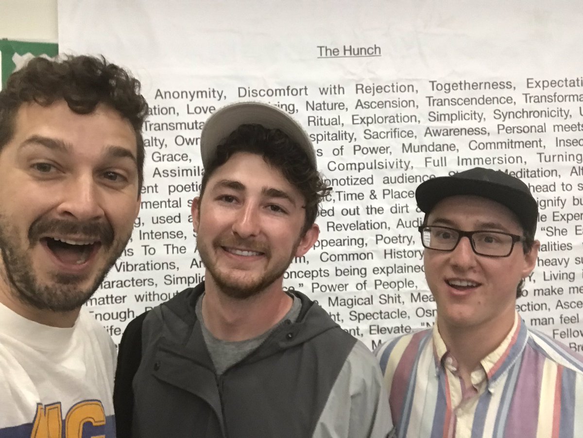 A lil late to be posting to Twitter but last week I went to <a href="/SlausonRec/">Slauson Rec</a> for one of the best theatre classes I’ve ever been too! Also I’m super grateful to have met my favorite actor Shia LaBeouf as well!:)