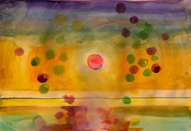 magmanima's tweet photo. Sunset watercolour 2 #watercolour #john_hyatt #sunset #art • https://t.co/JK0TbZf9db