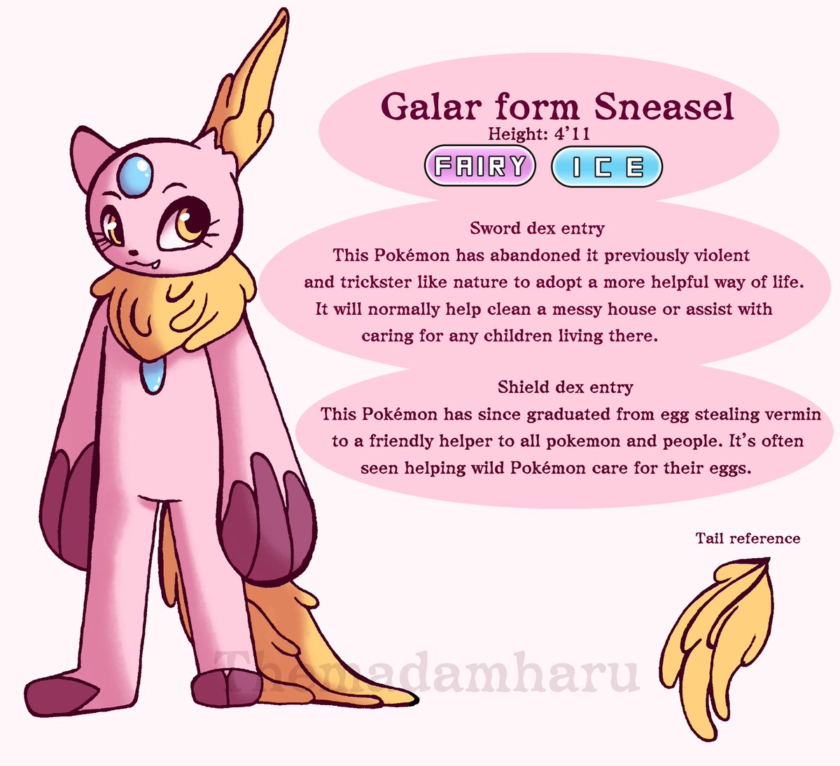 Aliceinheck's tweet photo. I made a Galar variant of my favorite line of Pokémon for @PokeMigawari #GalarFormContest ! I used the myth about a creature called a Lob for my inspiration. Attatched with the pictures is a more in-depth explanation for those who were curious https://t.co/o5n0Sds13t