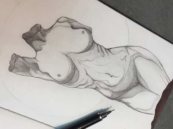_Monistika's tweet photo. Mujer. Dibujo en portaminas. https://t.co/9YnCsqTdC3