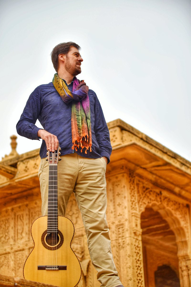 thackerguitar's tweet photo. Feeling #colourful amongst beautiful royal #cenotaphs and #chhatris near #Jaisalmer.
#SvaraKanti #Trikala album review on @JazzViews:
"Thacker has transcended Western concepts of melody & rhythm & the influences of the music of the Indian subcontinent"
https://t.co/KKJERFRgL4 https://t.co/3YGe9PTcNs