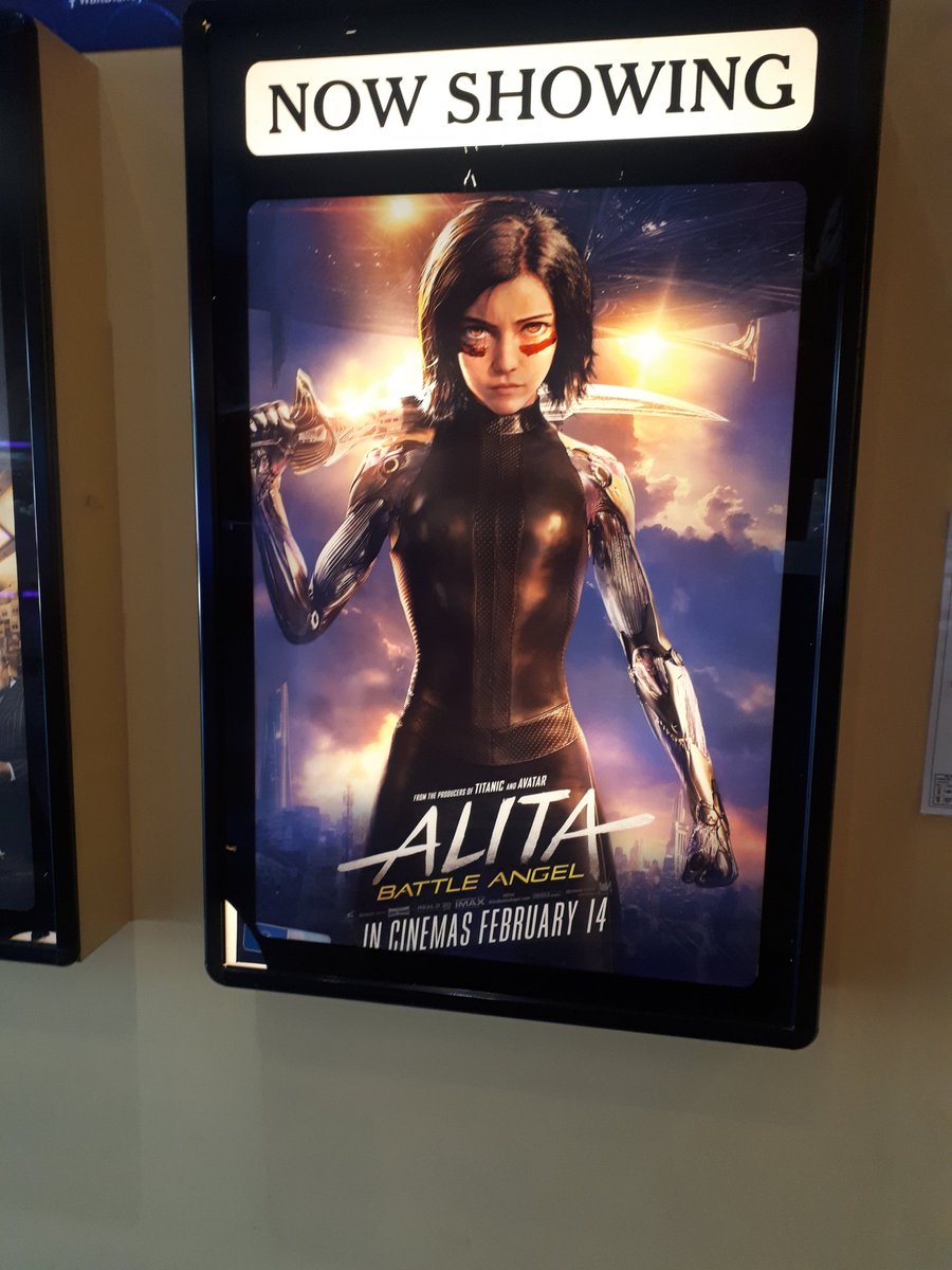 BadenRuming's tweet photo. Even a few weeks after seeing it, Alita: Battle Angel was such a great movie. Even better watching in an empty cinema ๐๐
#AlitaBattleAngel #emptycinema #awesomemovie https://t.co/Zs4bOEnQ35