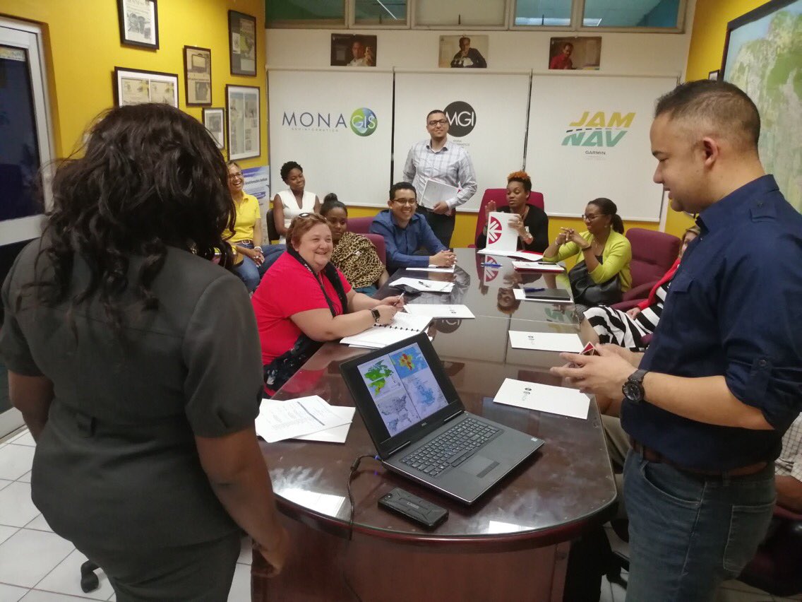 MGIMona's tweet photo. A delegation from the Canada-Caribbean Emerging Leaders Dialogue #CCELD visited MGI on March 30, 2019. The CCELD group had a chance to learn about the many innovative activities taking place at @MGIMona. https://t.co/yJawJD7s0r