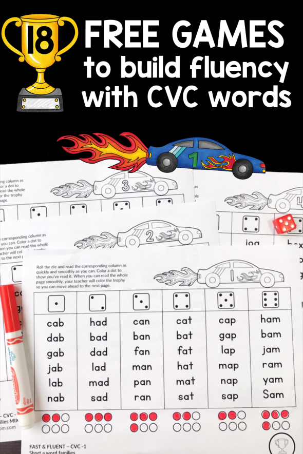 thisreadingmama's tweet photo. GAMES TO BUILD FLUENCY WITH CVC WORDS: Use this series of #CVCgames to build fluency with all 5 short vowels sounds. 
https://t.co/4mGJyUGhre https://t.co/rIeqRC9hwj