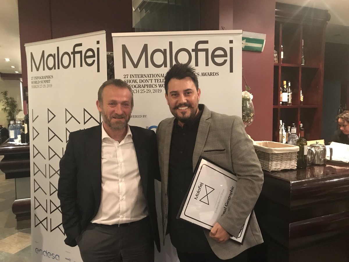 malofiej's tweet photo. . @aLucasLopez primer alumni de @fcomunav @unav que recibe el mayor reconocimiento en #malofiej27 “Endesa Best of Show”. Además es el primer navarro en conseguirlo. ¡Felicidades! https://t.co/8Y2YpNgo2l https://t.co/hkKaqq3aQM