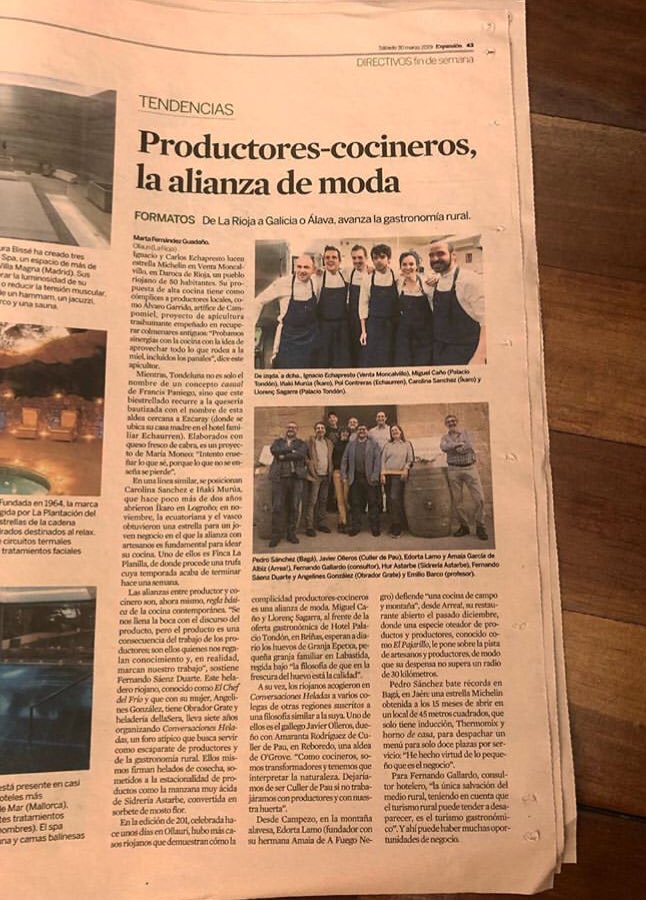 Productores&amp;cocineros una alianza destacada #SomosCampo #CCHH19 en <a href="/expansion_com/">expansion_com</a> por <a href="/mfguada/">Marta Fdez Guadaño</a> 💚💚